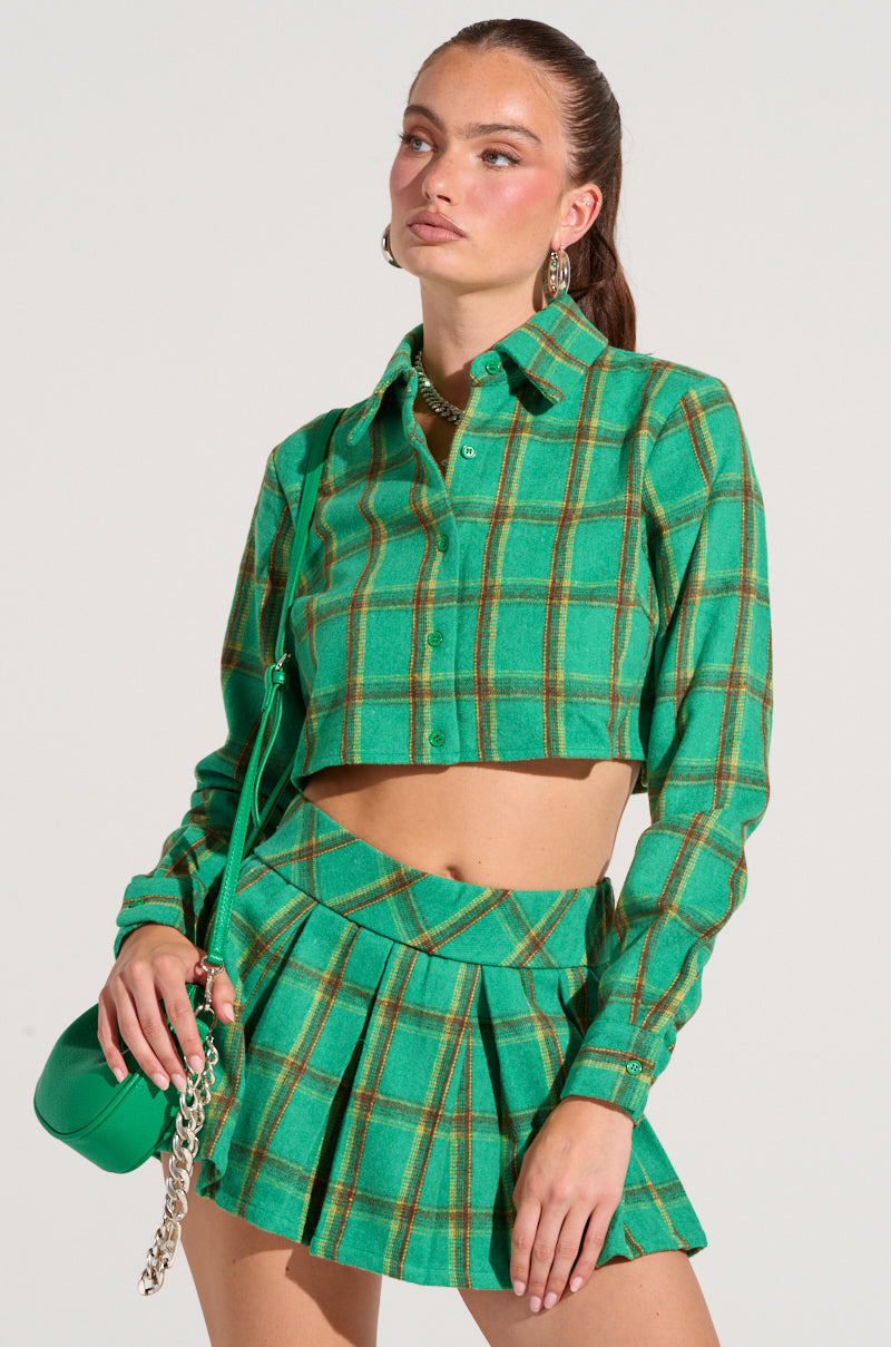 LUCKY GIRL BUTTON DOWN SHIRT