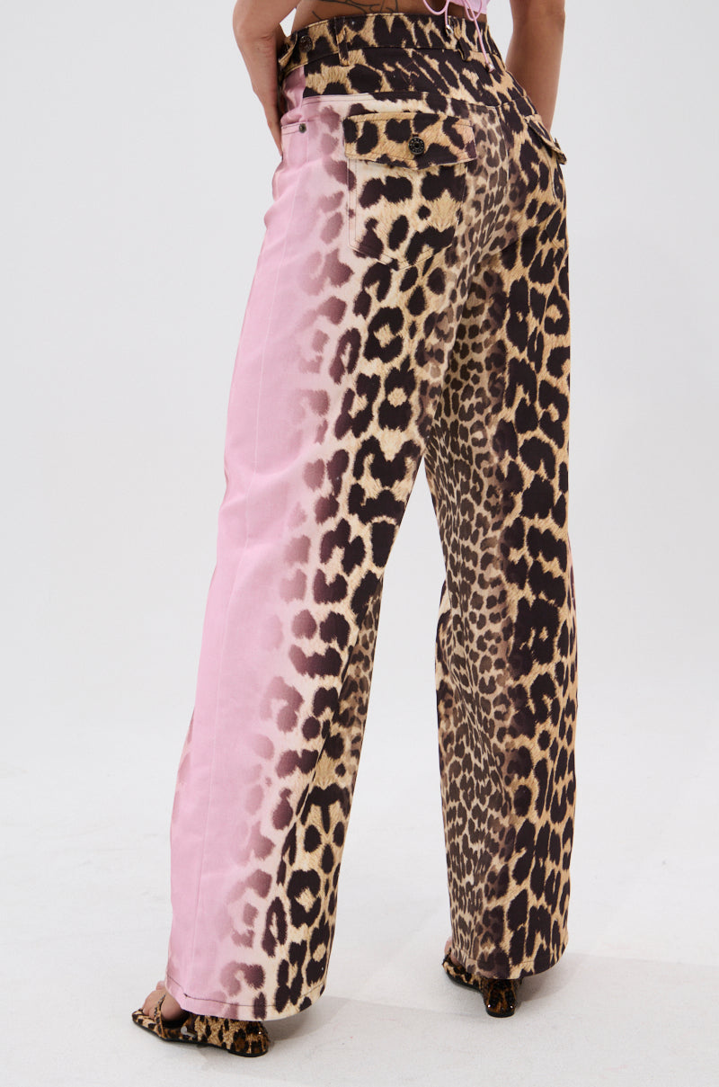 COCO LEOPARD PRINT DENIM