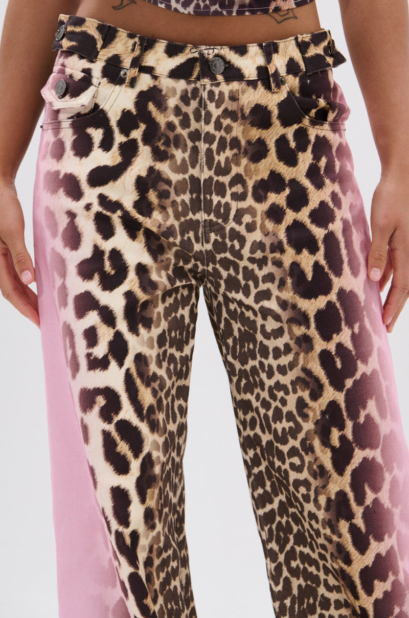 COCO LEOPARD PRINT DENIM