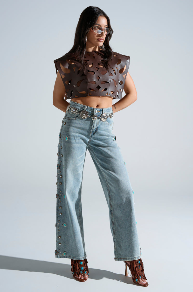 WESTERN BABY DENIM PANTS