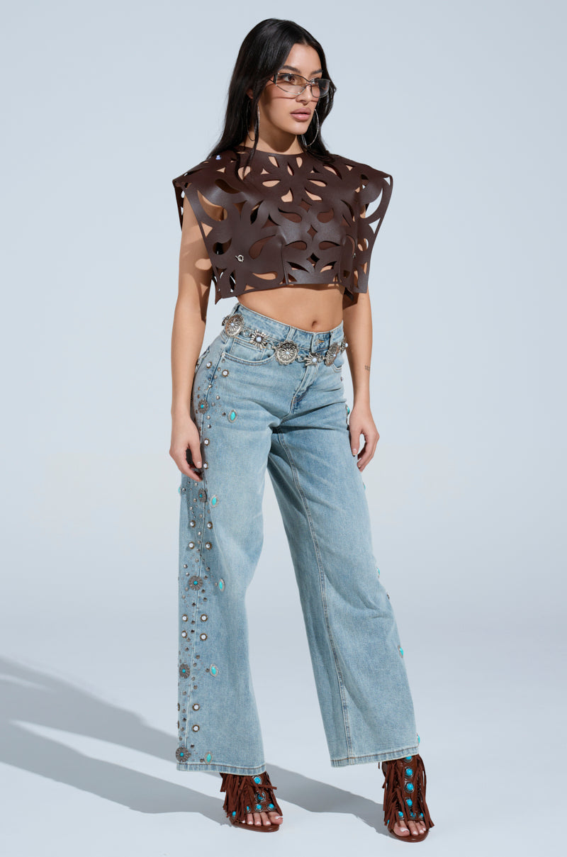 WESTERN BABY DENIM PANTS