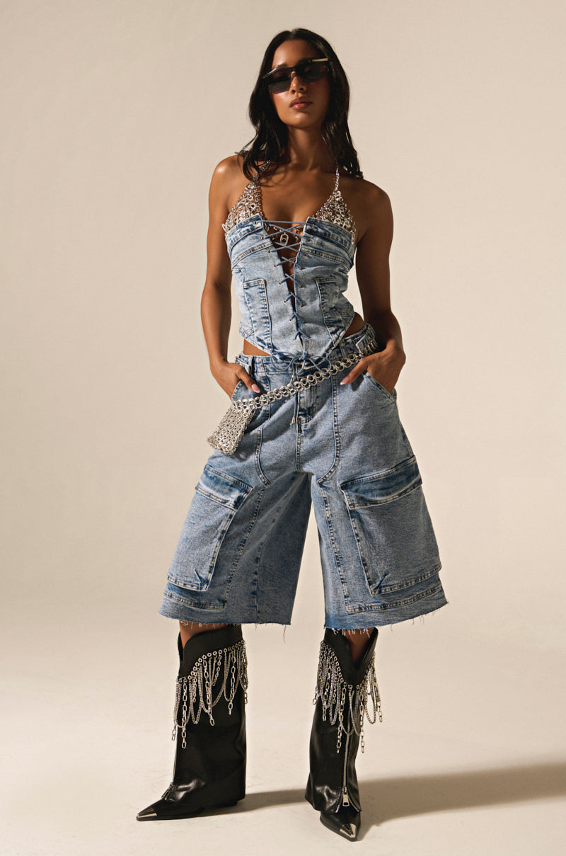 LANA DENIM JORT