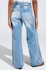 JUST LIKE THAT WIDE LEG DENIM PANT