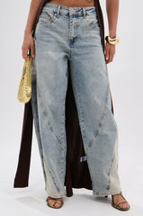 LOTS TO GIVE BARREL JEANS