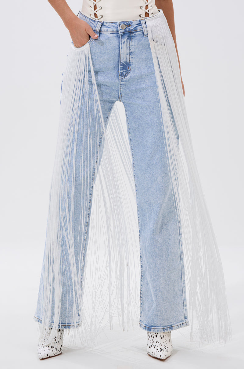 FLYING AWAY FRINGE DENIM