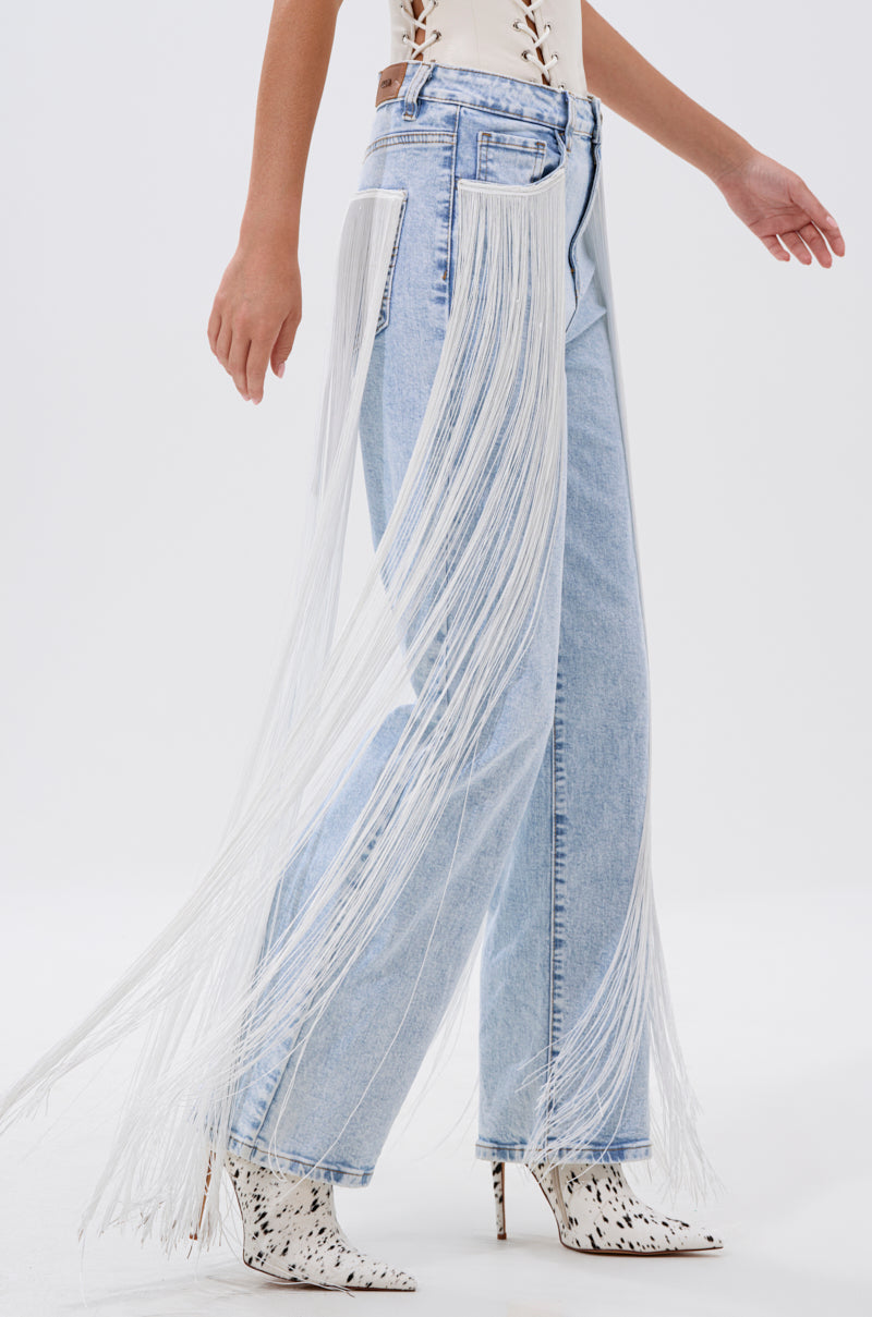 FLYING AWAY FRINGE DENIM