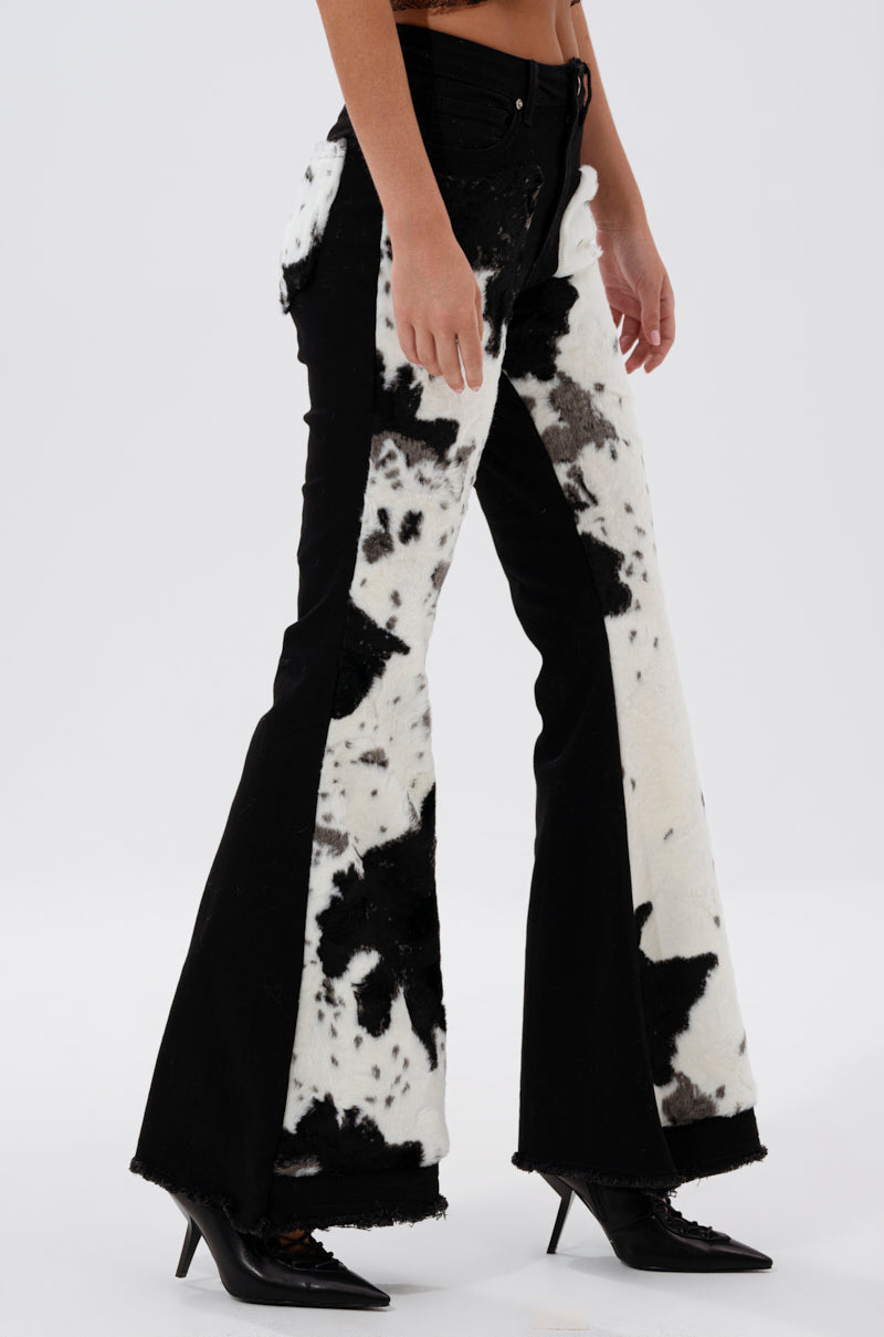 LETS GO TO THE RODEO BABY COW DENIM