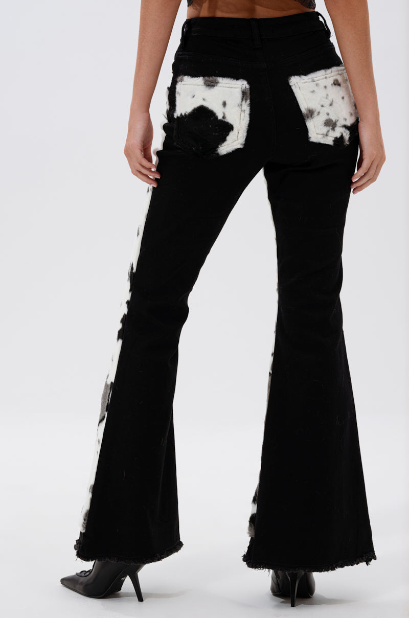 LETS GO TO THE RODEO BABY COW DENIM
