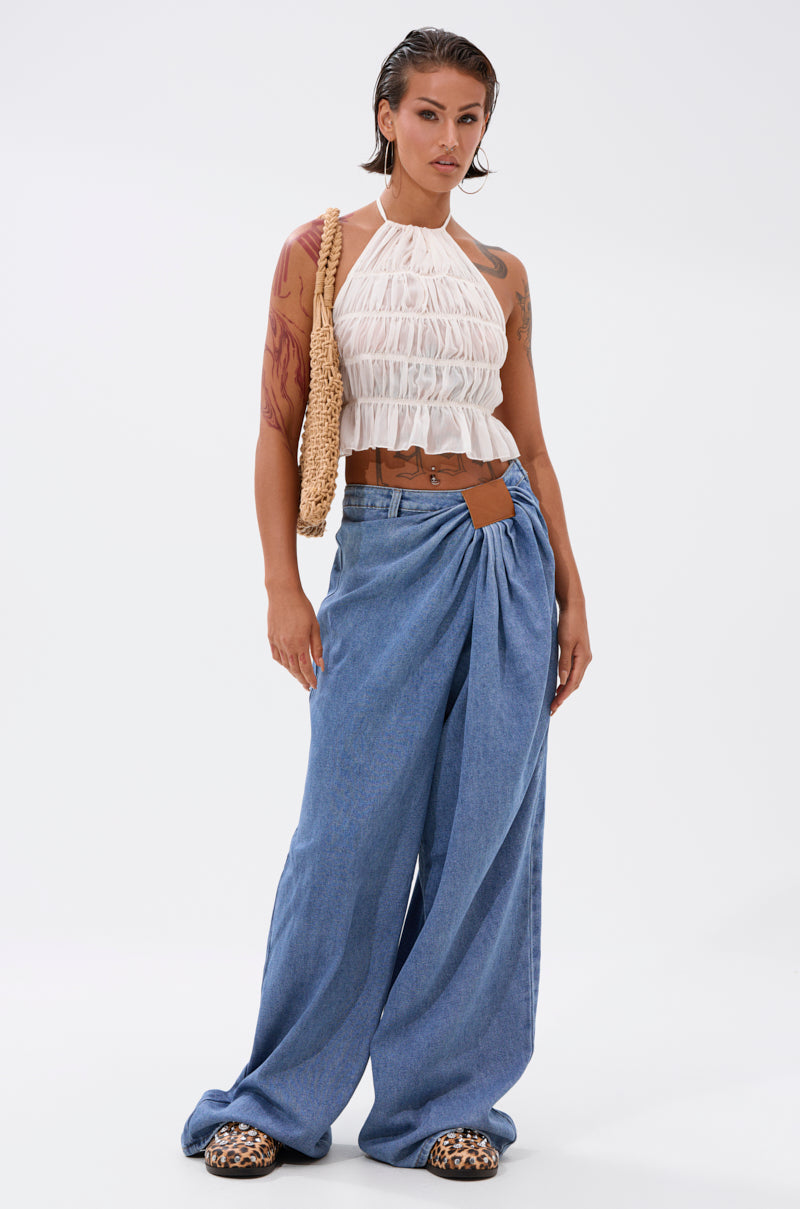 TOO MUCH FOR YOU WIDE LEG DENIM