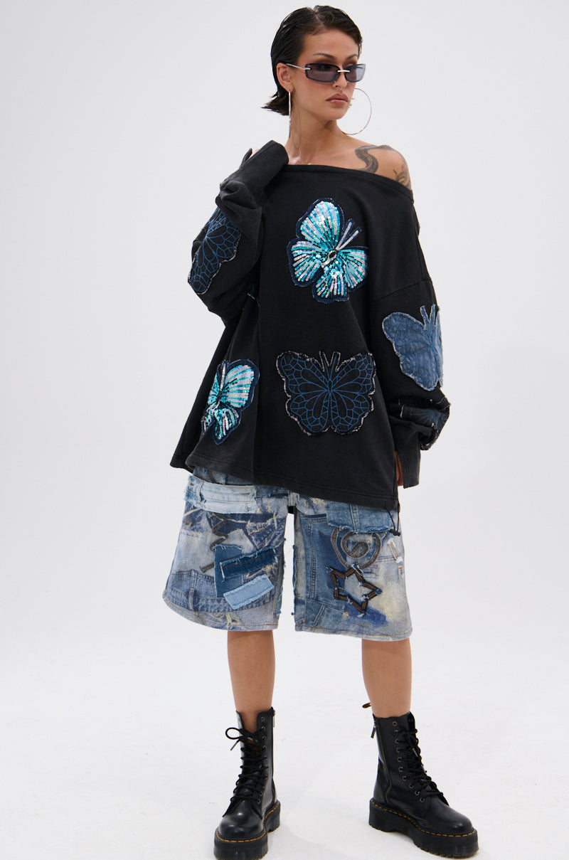 WORLD'S BEST EX GIRLFRINED OVERSIZED SWEATSHIRT