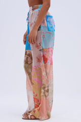 LILY CHIFFON WIDE LEG PANT