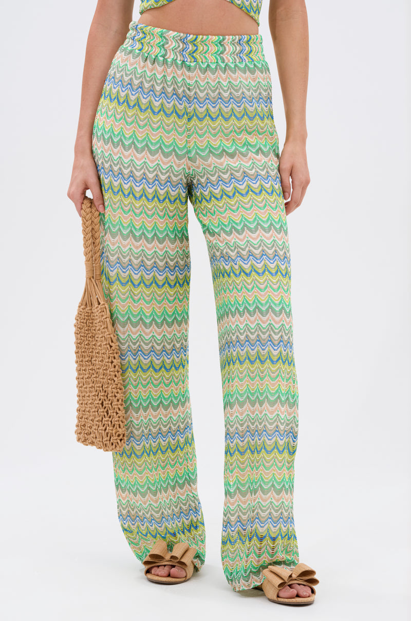 JUST A FEELING CROCHET PALAZZO PANT