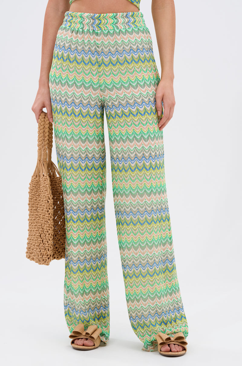 JUST A FEELING CROCHET PALAZZO PANT