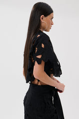 DOLLY FLORAL BUTTON DOWN BLOUSE