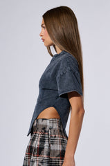 SEIZE THE DAY SHORT SLEEVE CORSET T-SHIRT