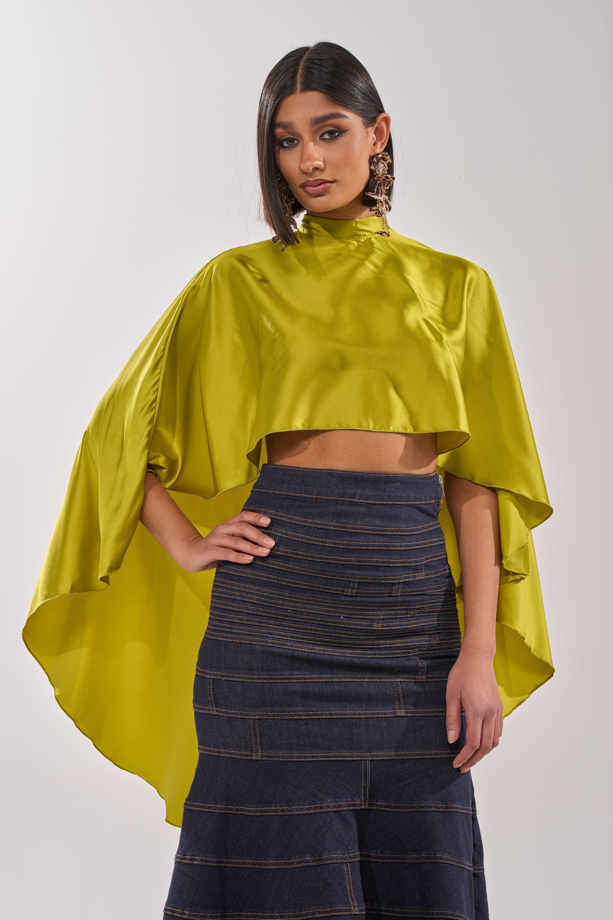 BABY MAKE A MOVE BLOUSE IN CHARTRUESE