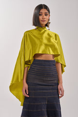 BABY MAKE A MOVE BLOUSE IN CHARTRUESE