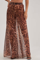 MOONLIGHT TIGER PALAZZO PANTS