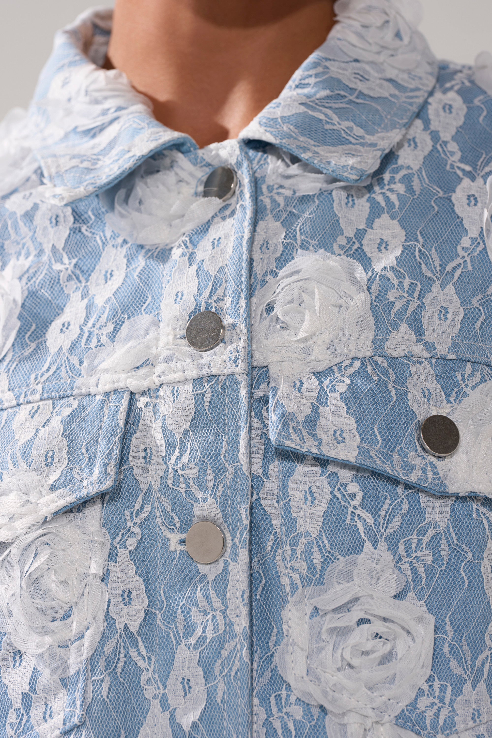 FOLLOW MY LEAD APPLIQUE DENIM JACKET