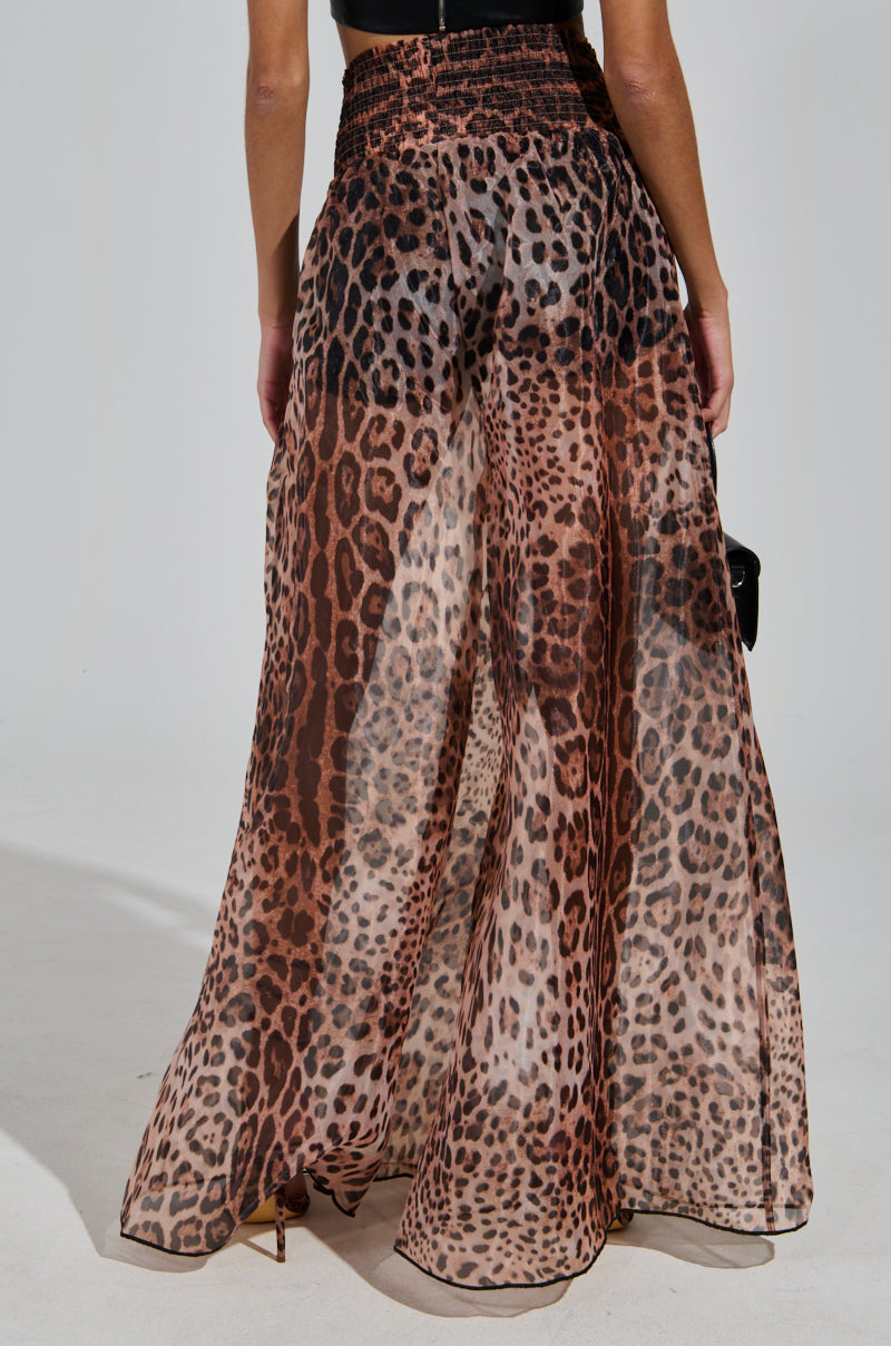 CHEETAH GIRL PALAZZO PANT
