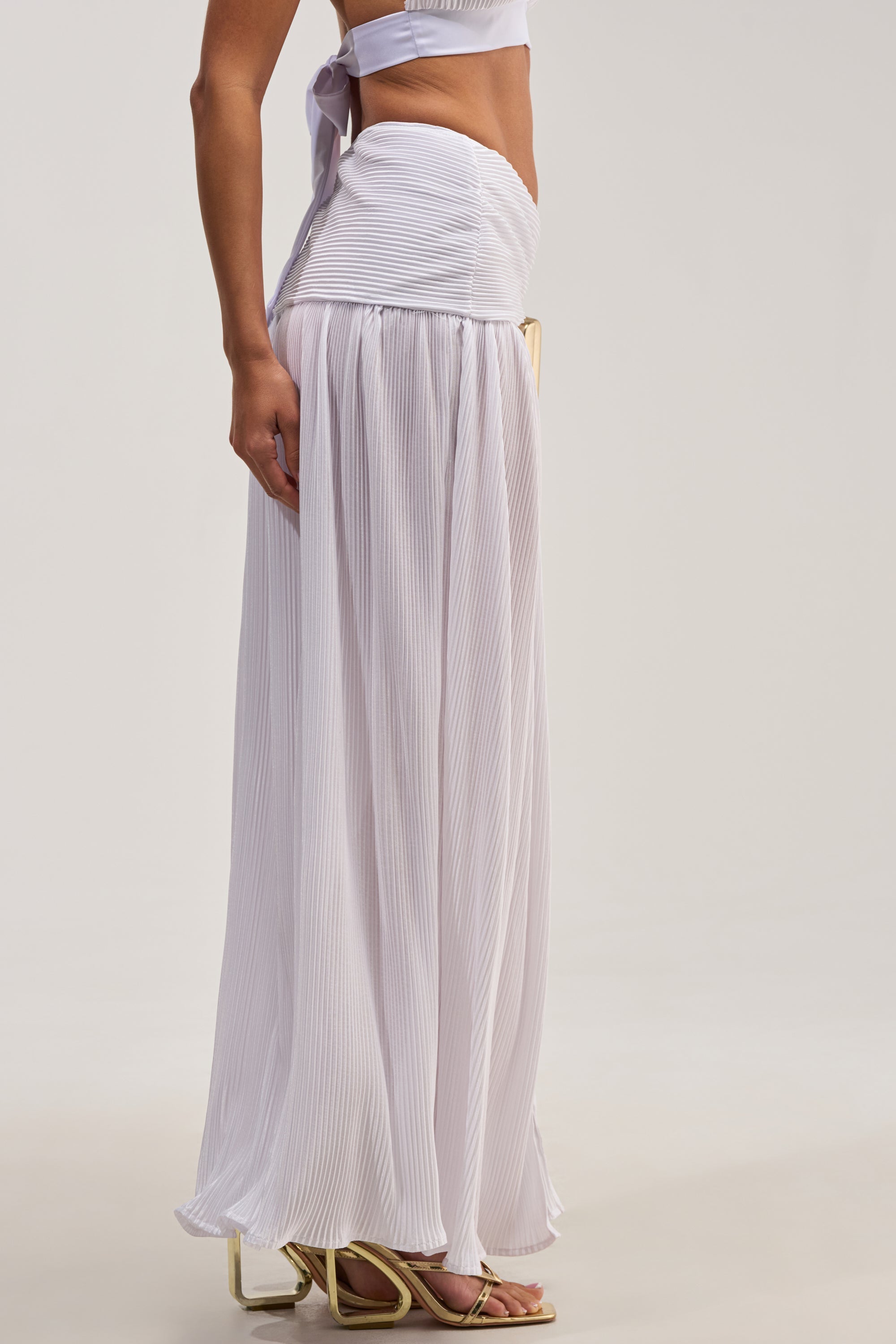 TEMPTATION PLISSE MAXI SKIRT