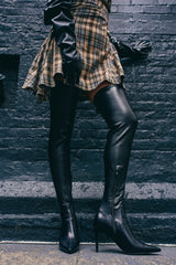 AZALEA WANG PINUP BLACK STILETTO BOOT