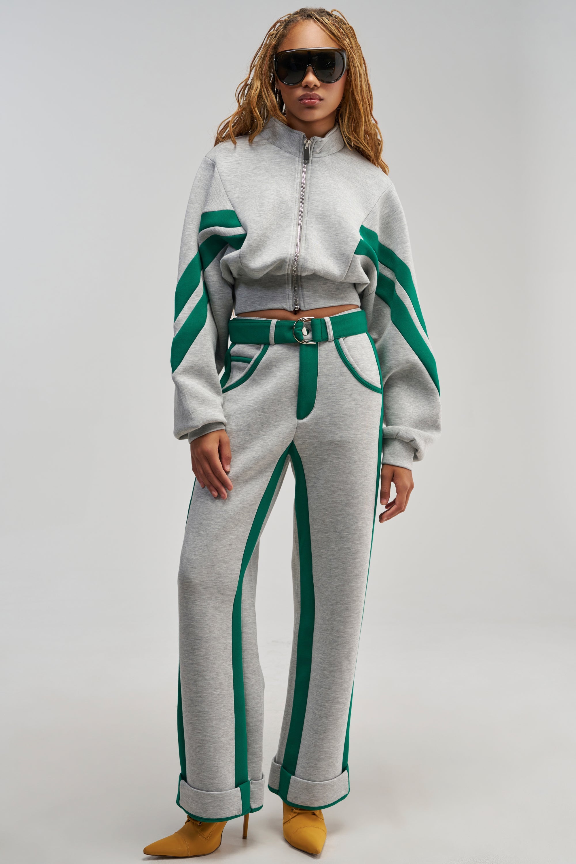 SPORT MODE SCUBA PANT IN GREY