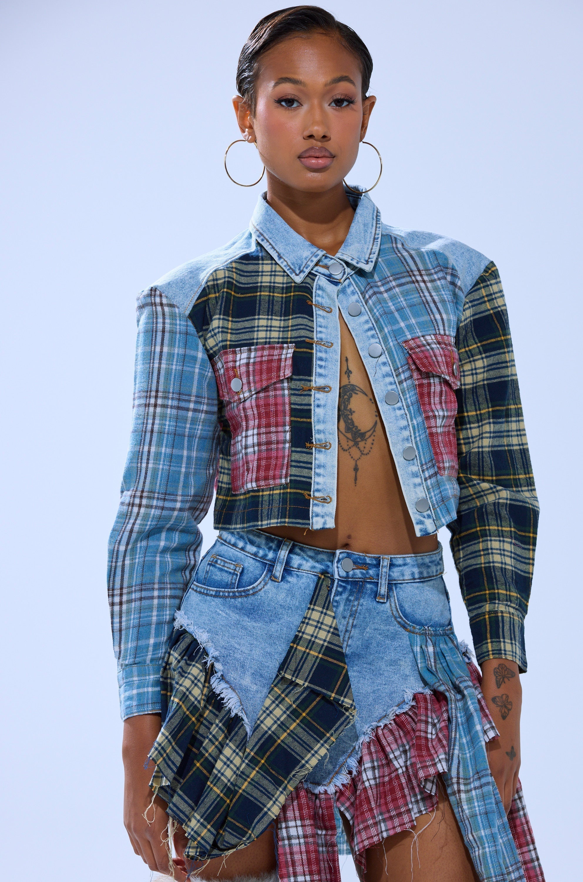 AUTUMN VIBES PLAID BUTTON DOWN
