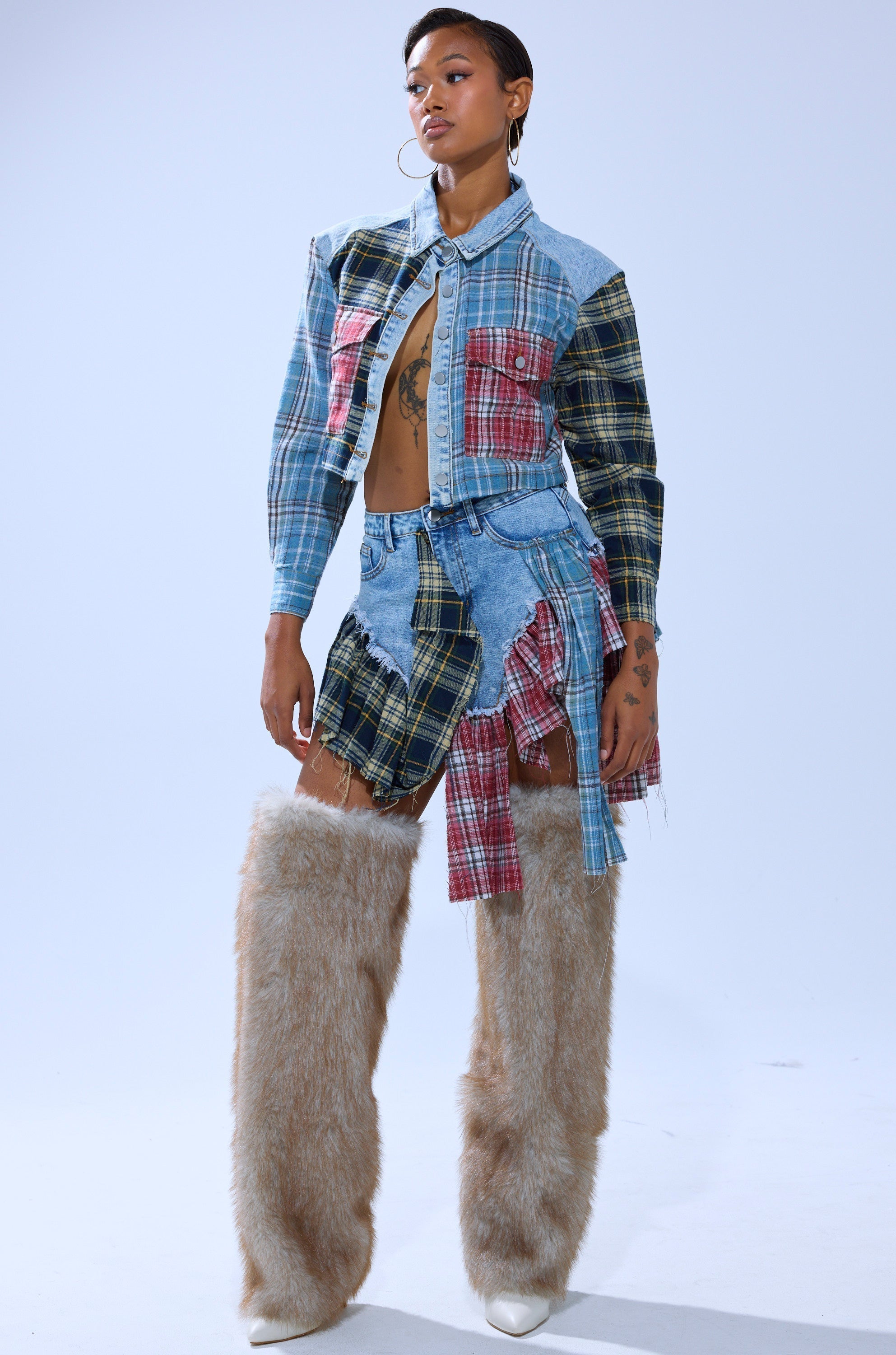 AUTUMN VIBES PLAID BUTTON DOWN