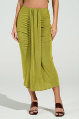 VANJA SLINKY MIDI SKIRT
