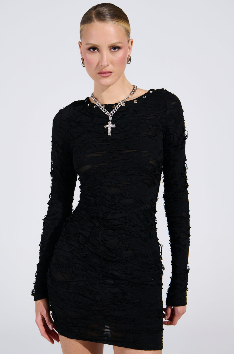LOTS OF LOVE LACE MINI DRESS