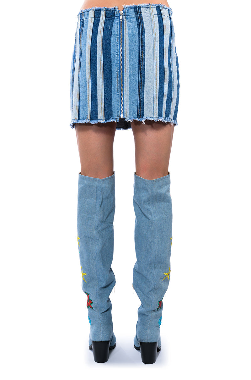 ALL THINGS DENIM MINI SKIRT