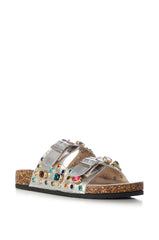AZALEA WANG BAYLEAVES SILVER EMBELLISHED SANDAL