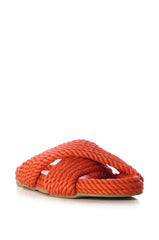 AZALEA WANG LEONIDAS ORANGE ROPE SANDAL