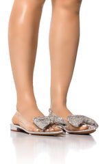 AZALEA WANG LOULOU SILVER AND CLEAR FLAT