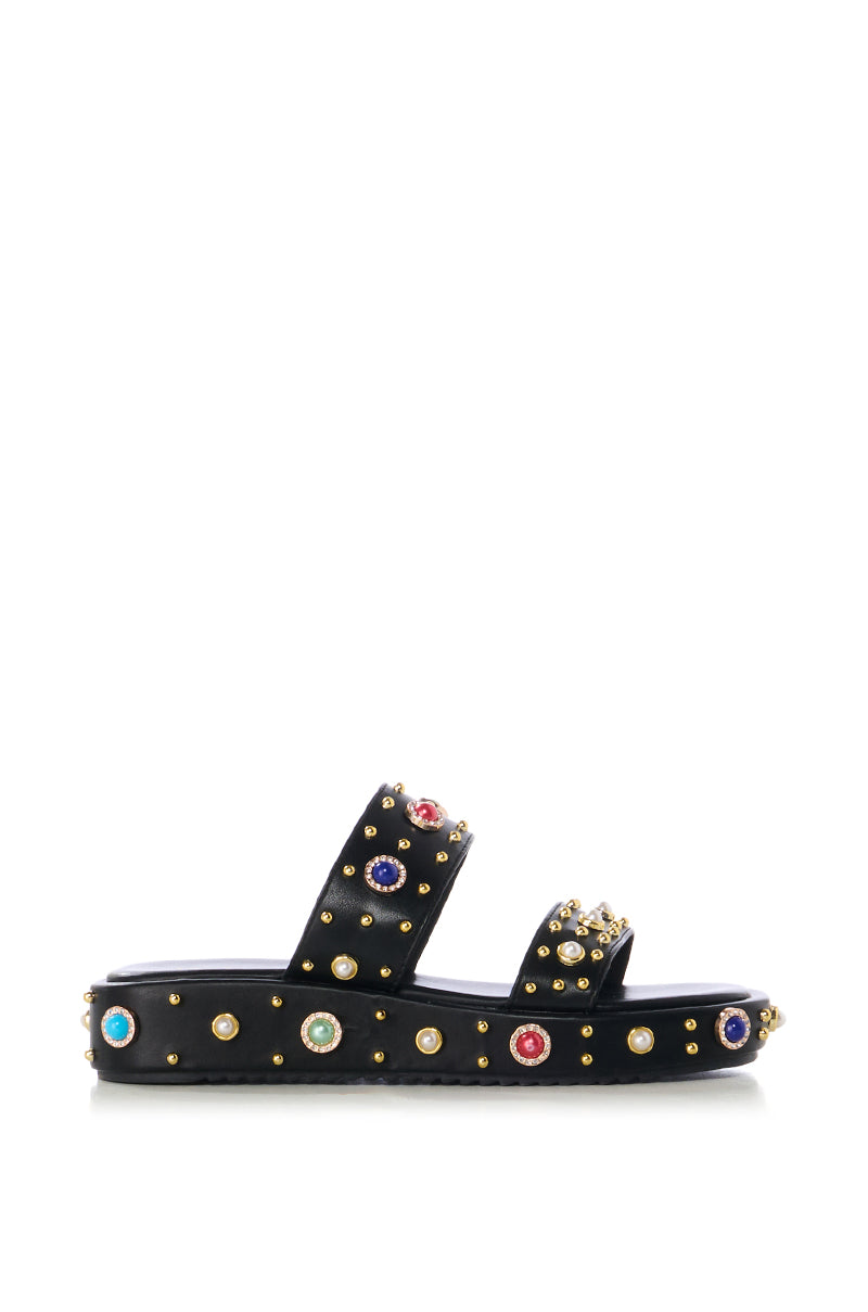 AZALEA WANG RAJAH EMBELLISHED FLAT SANDAL