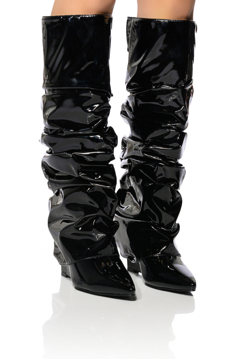 AZALEA WANG SIF WEDGE BOOT IN BLACK