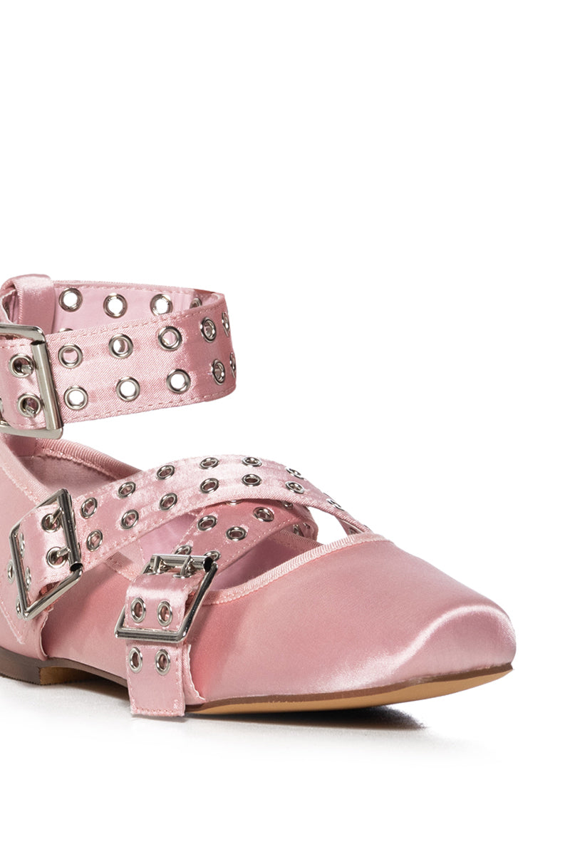 AZALEA WANG XANDRA PINK BALLET FLAT