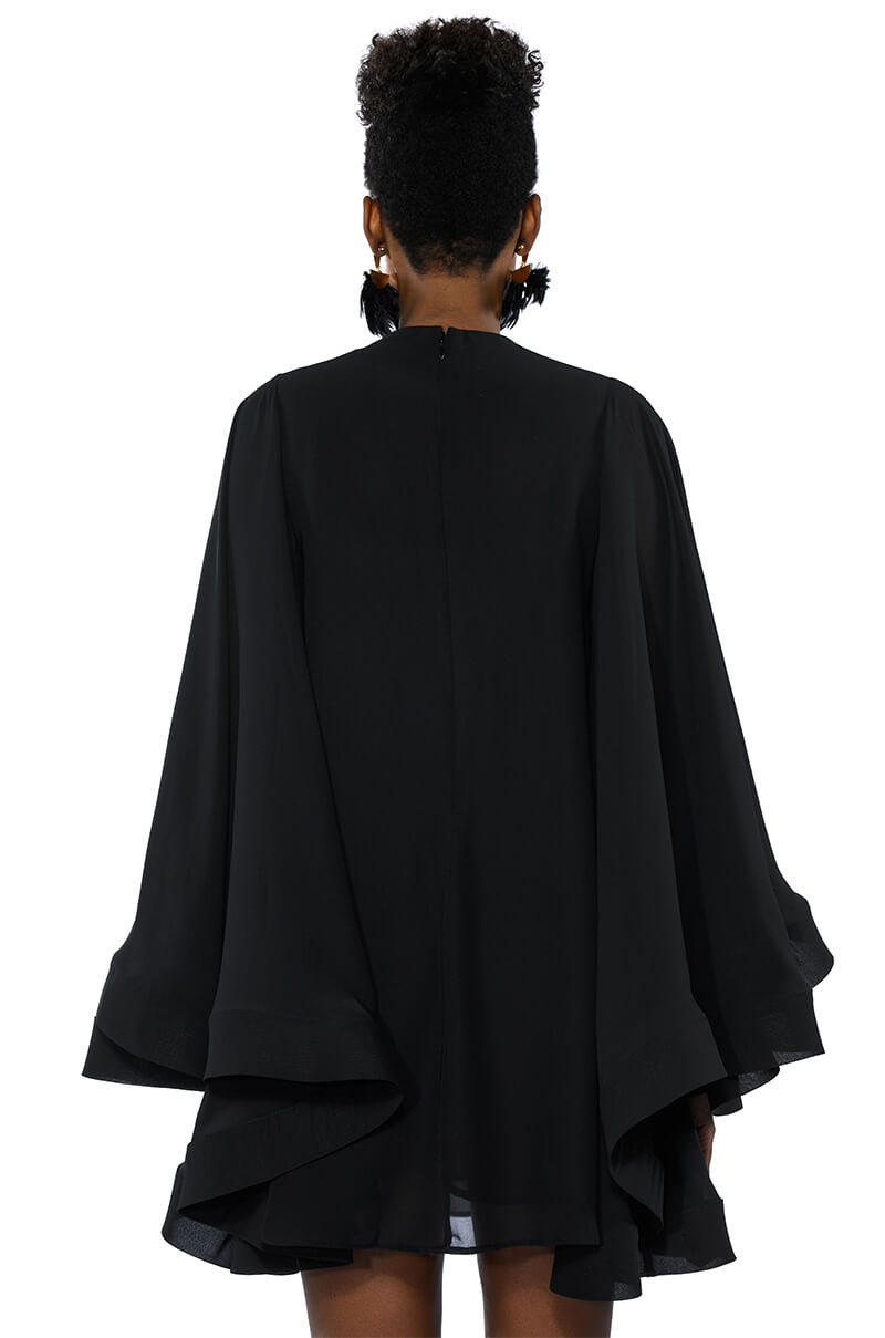 BAD ROMANCE RELAXED DRAPE MINI DRESS