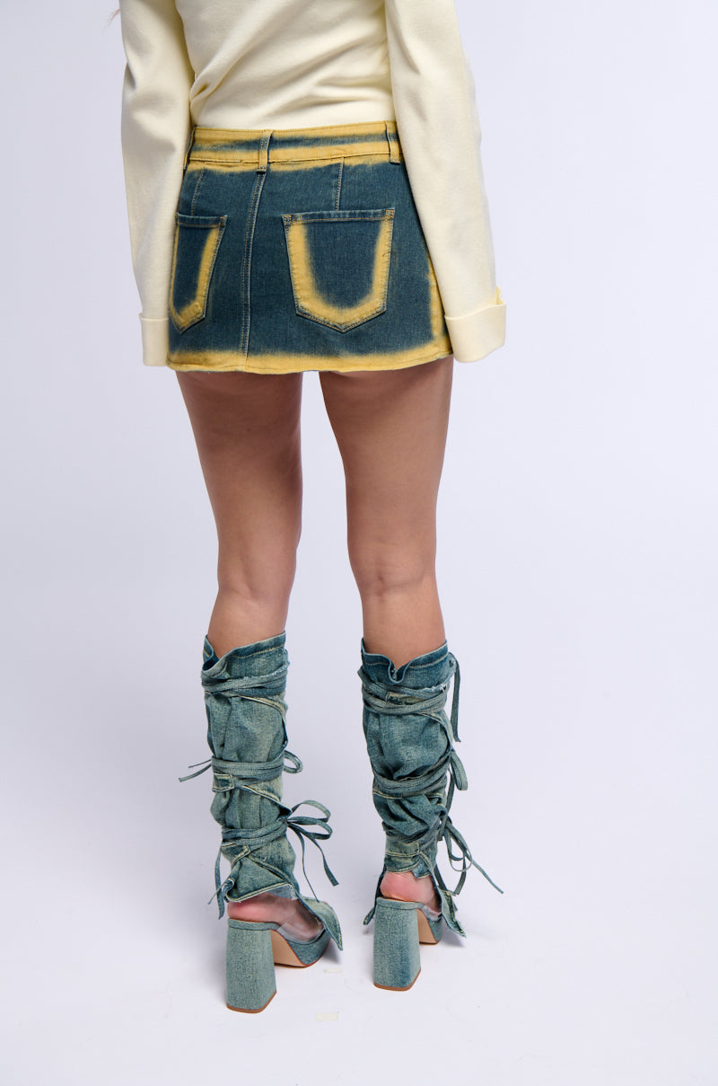 ECHO DENIM MINI SKIRT