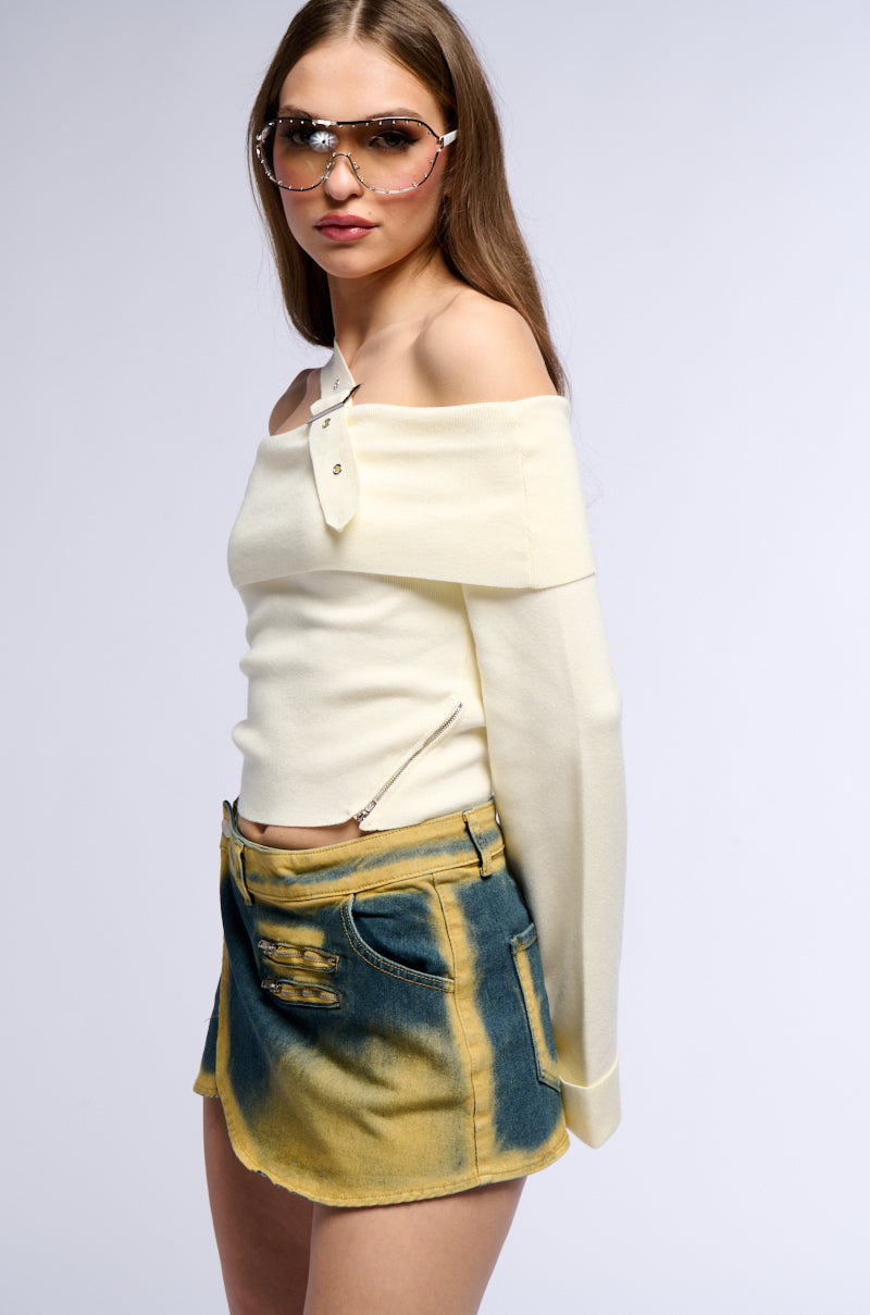 ECHO DENIM MINI SKIRT