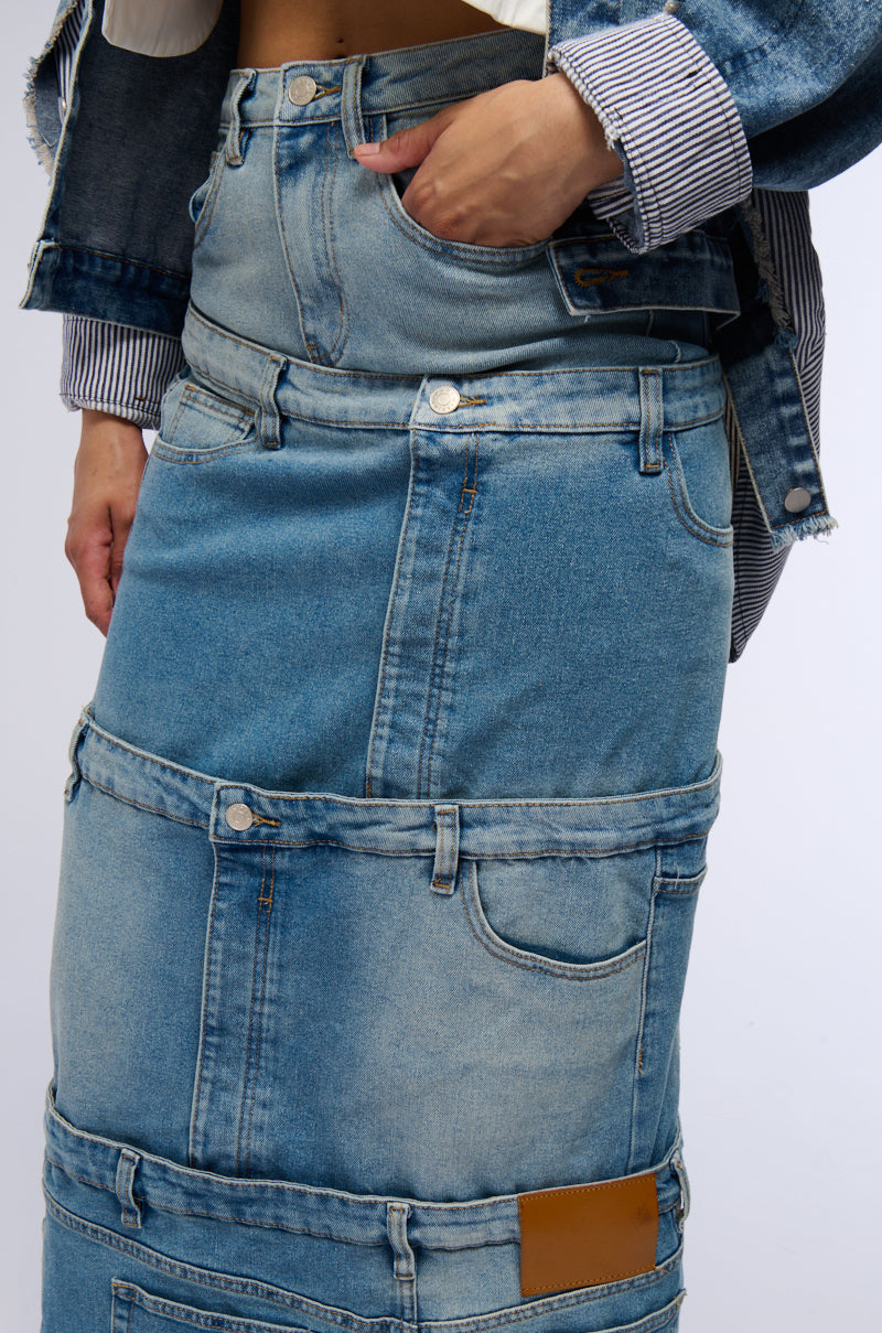 ESSIE DENIM MAXI SKIRT