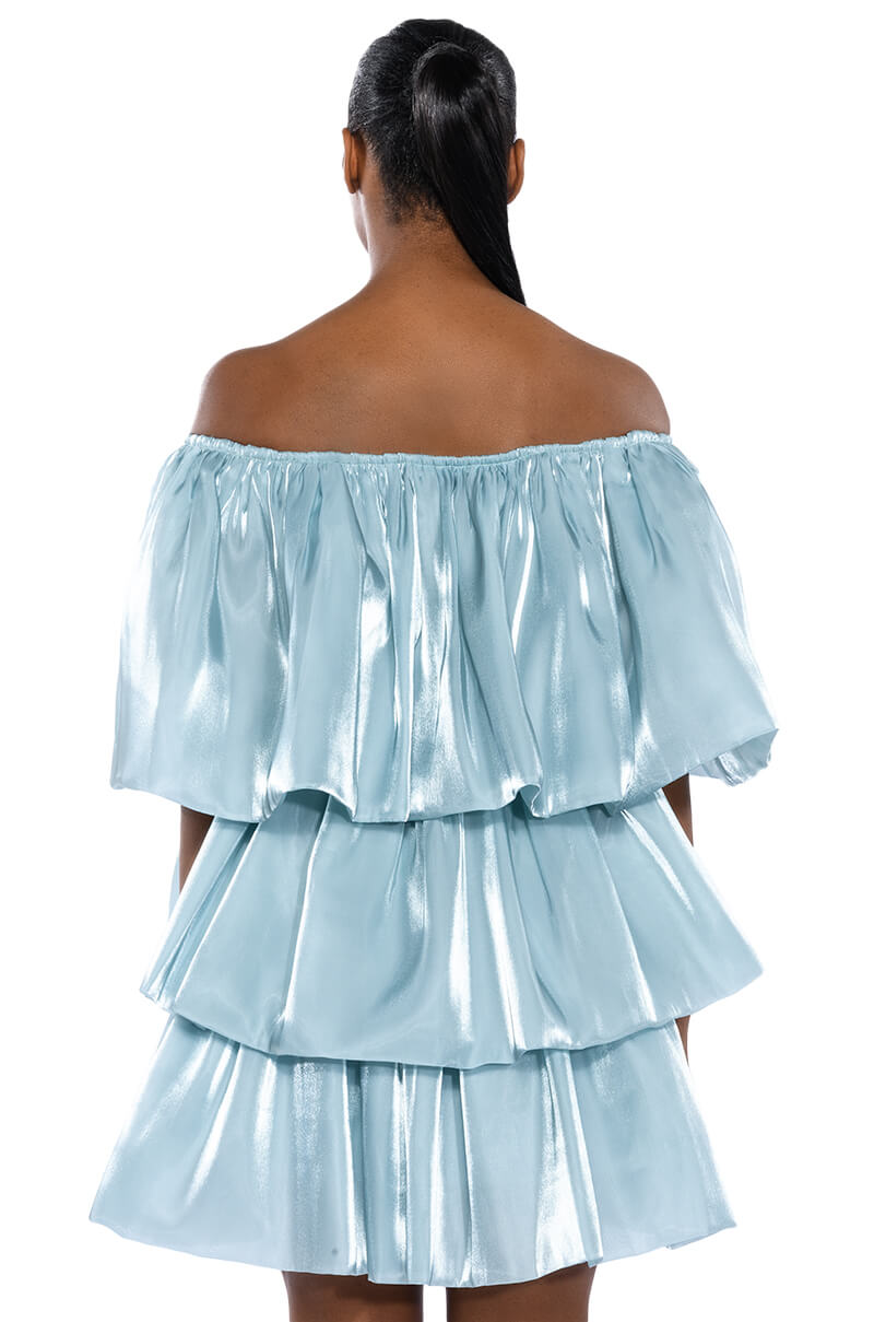 FAIRY DREAMS CHIFFON LAYERED MINI DRESS