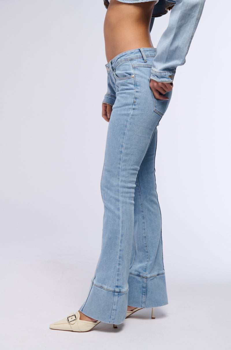 HOTEL CALIFORNIA LIGHT WASH FLARE JEANS