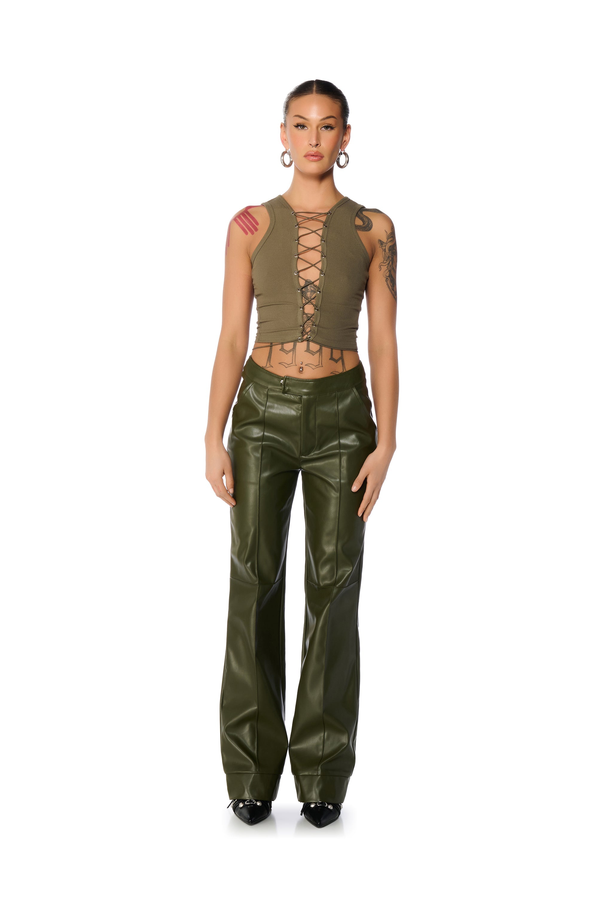 LAYNE LACE UP TANK