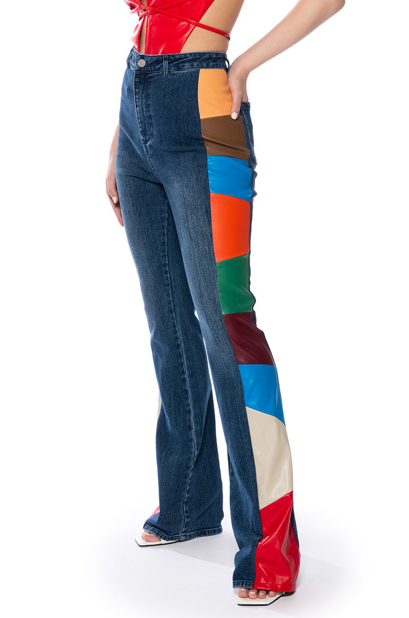 COLORS OF CULTURE HIGH RISE JEANS