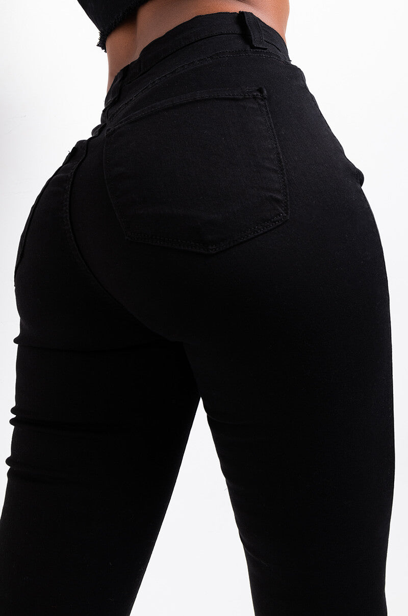 REBECCA ULTRA HIGH RISE SKINNY IN BLACK
