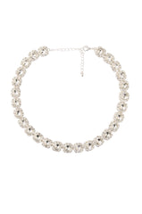 RHINESTONE MID CHAIN IN SILVER
