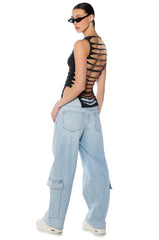 RIP ME OUT DISTRESSED KNIT TANK TOP