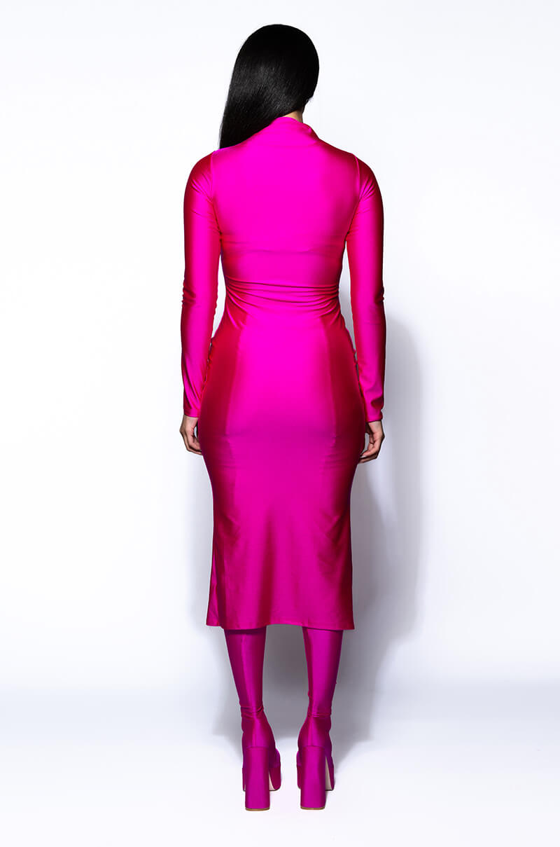 ONE OF ONE LONG SLEEVE MIDI DRESS